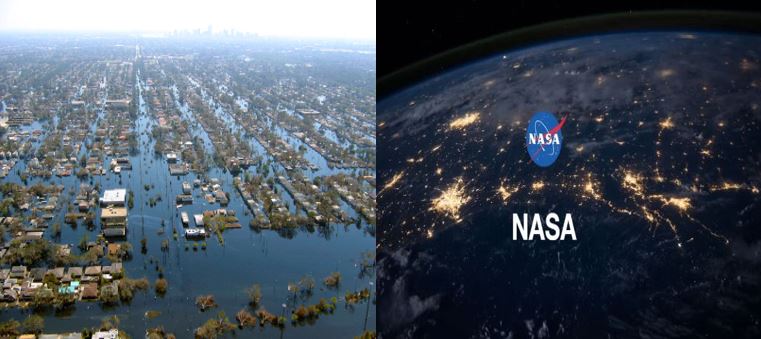 امریکا میں رواں ماہ ہزار سالہ تاریخ کے بد ترین سیلاب کا خطرہ 1 NASA Flood